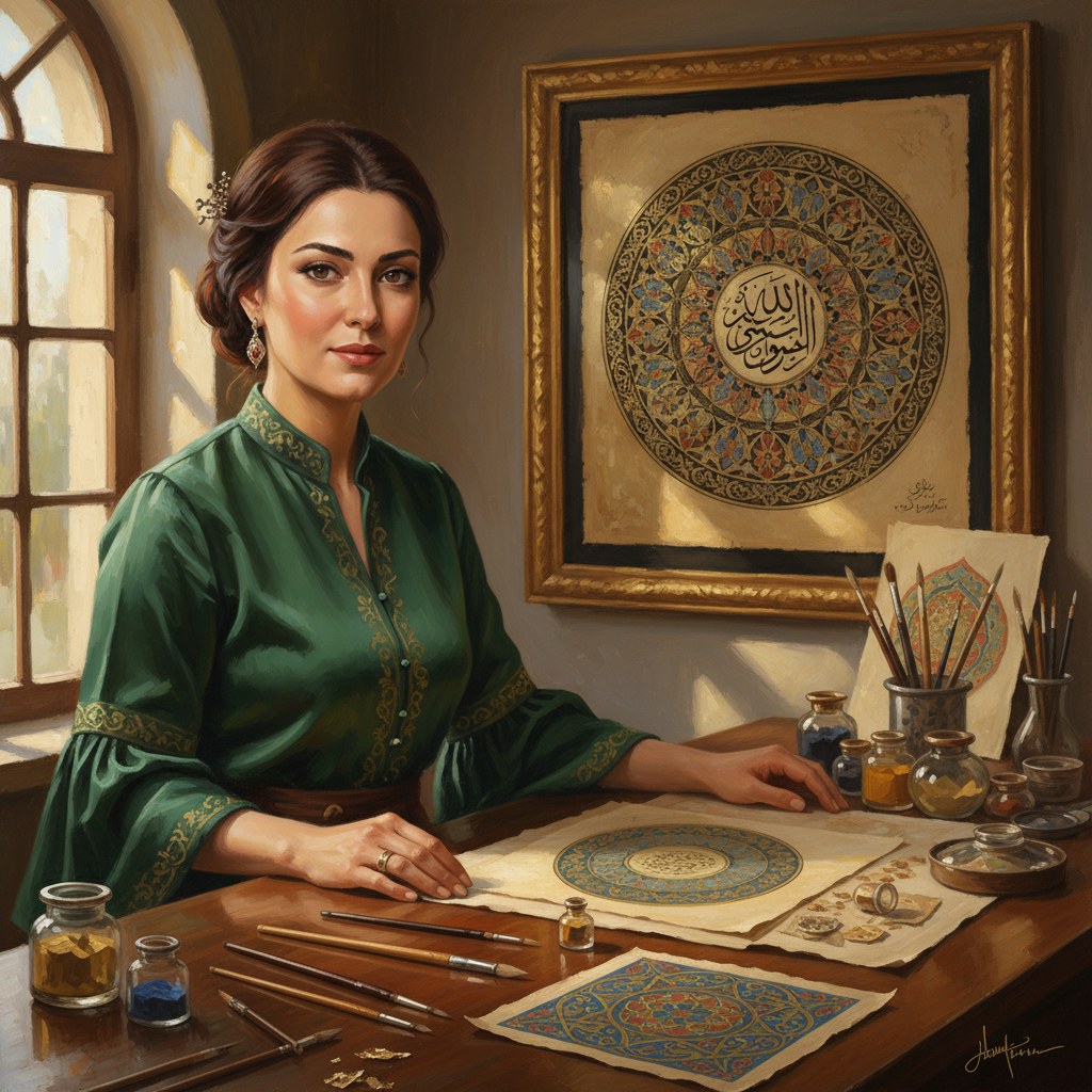 Elif Şahin — Hat sanatçısı ve tezhip uzmanı