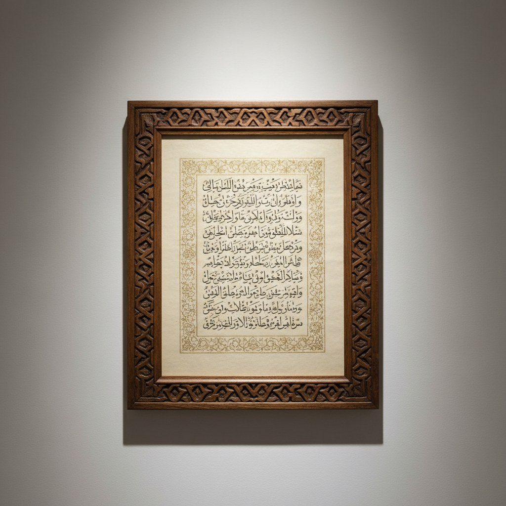 Nesih hat levhası — Ayet-el Kürsi